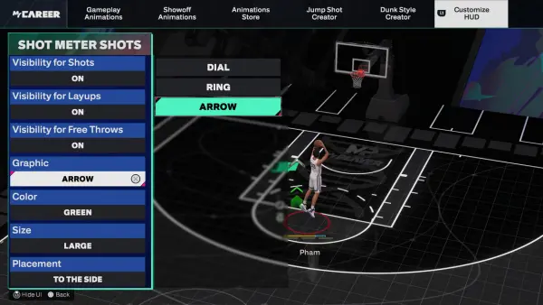 NBA 2K25 Arrow Graphic Shot Meter