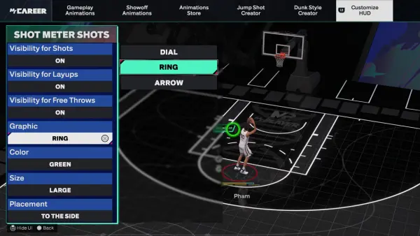 NBA 2K25 Ring Shot Meter