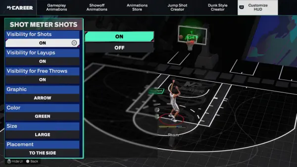 NBA 2K25 Shot Meter On