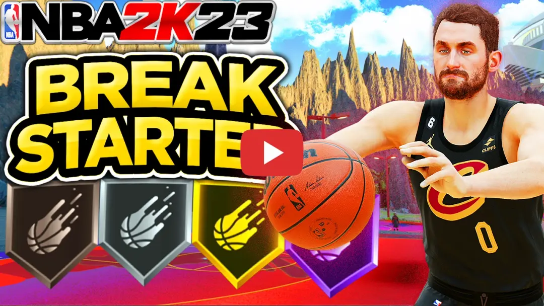 Thumbnail for Break Starter - 2k23 badge test on the NBA2KLab YouTube Channel