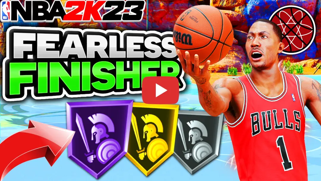 Thumbnail for Fearless Finisher - 2k23 badge test on the NBA2KLab YouTube Channel