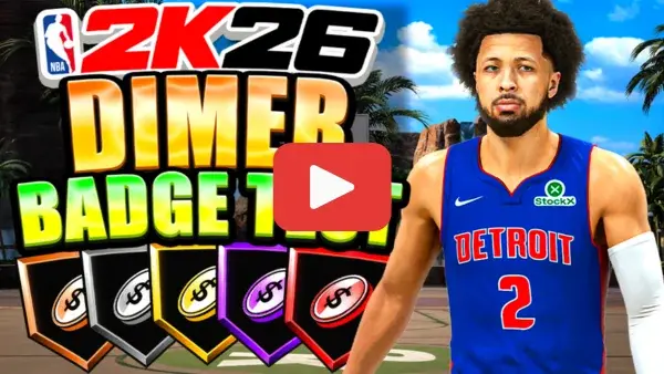 Thumbnail for Dimer badge test on the NBA2KLab YouTube Channel